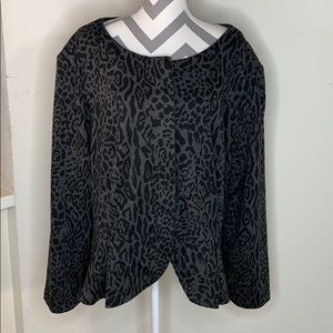 ASOS Curve Animal Print Peplum Blazer